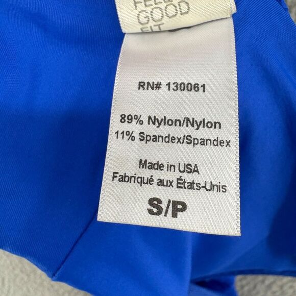 L*Space Ribbed Cobalt Blue Bikini Top S/P USA Made Swimwear Summer - Picture 6 of 6